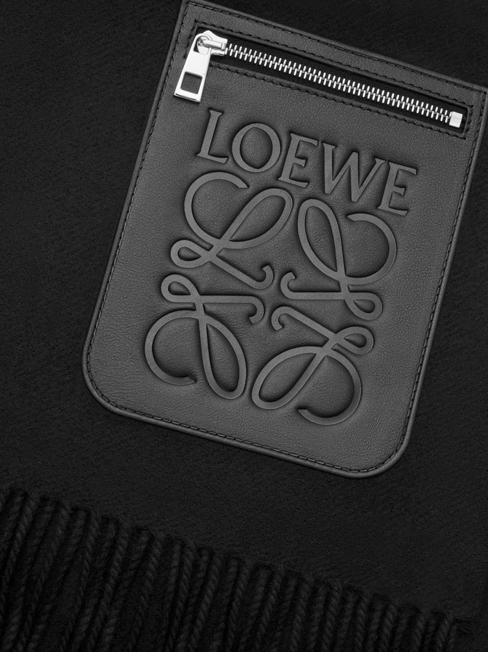 Wool and cashmere scarf