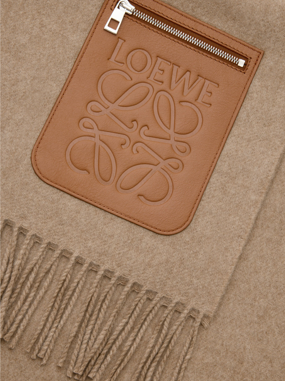 Wool and cashmere scarf