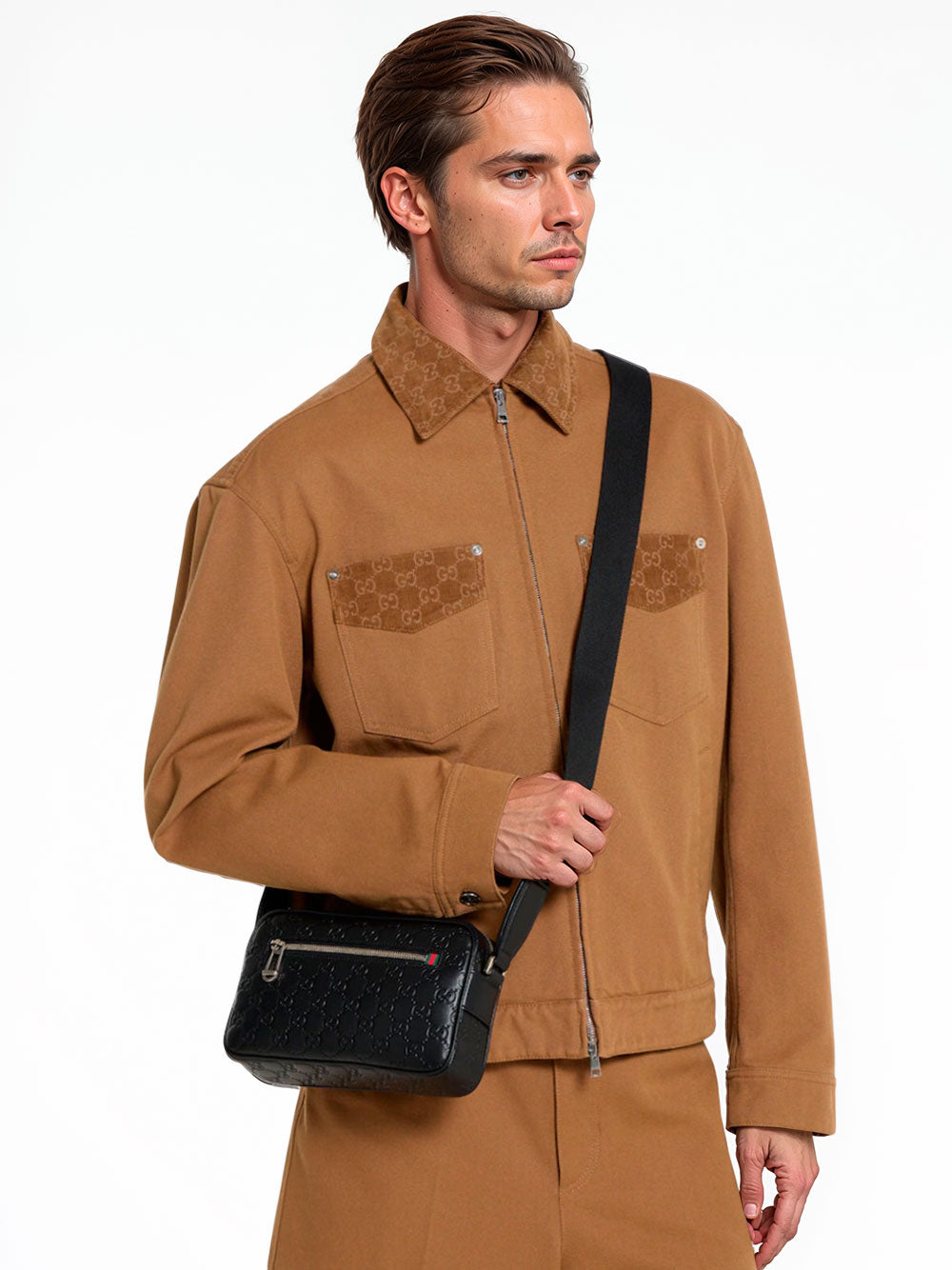 GG Emblem small crossbody bag