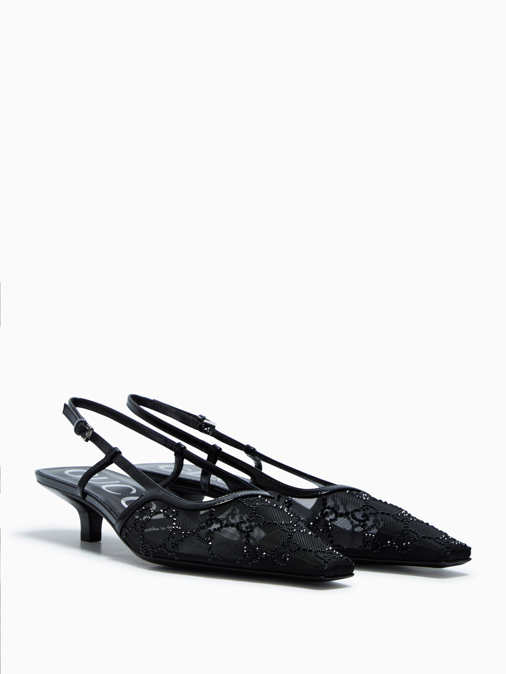 GG crystal shoes