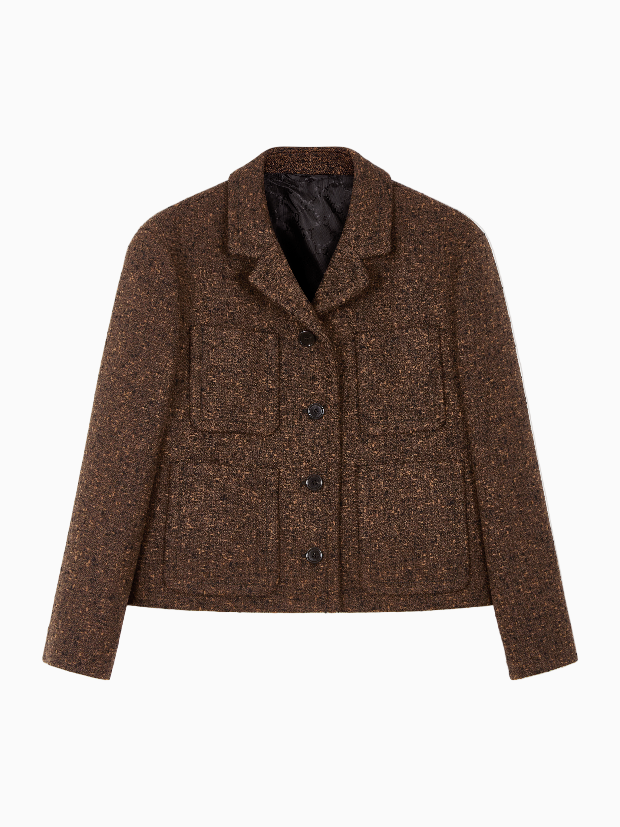 Seeded wool jacket
