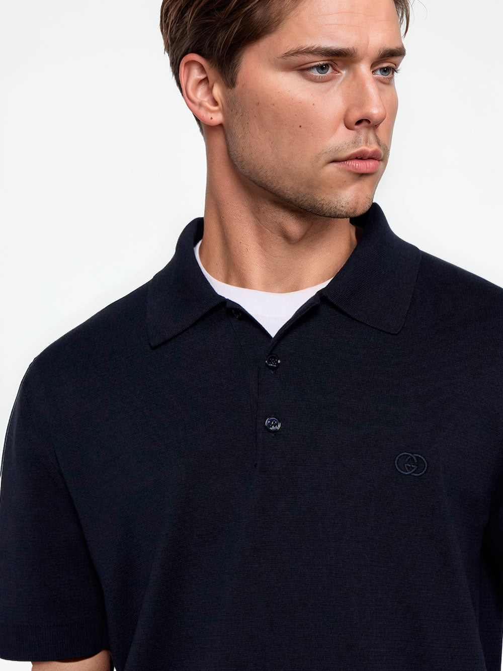 Embroidered polo shirt