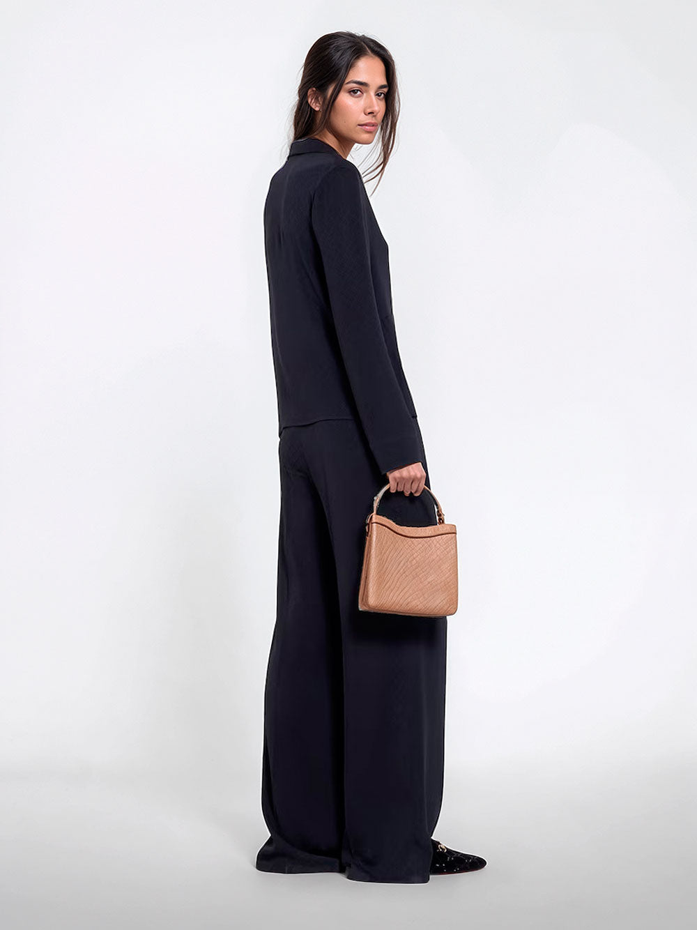 Camisa jacquard de seda