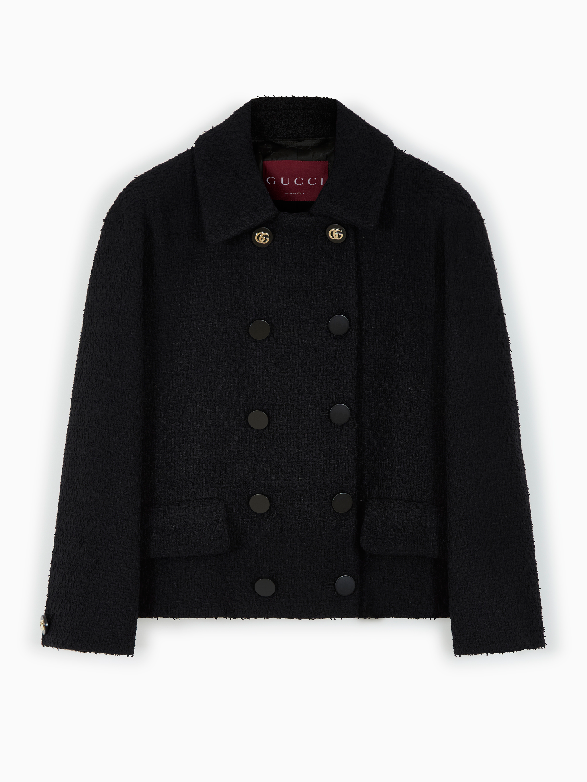 Tweed double-breasted blazer