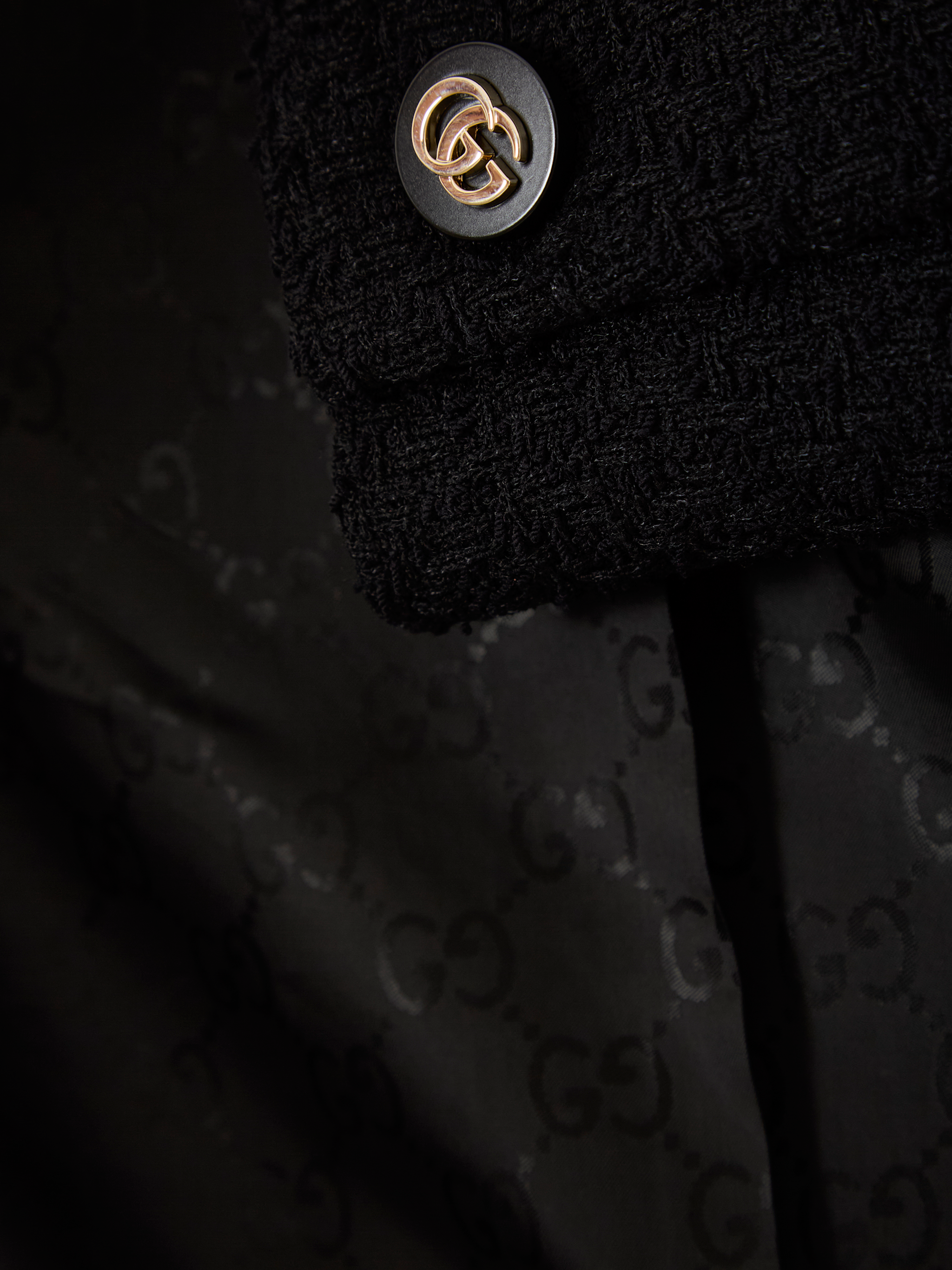 Tweed double-breasted blazer