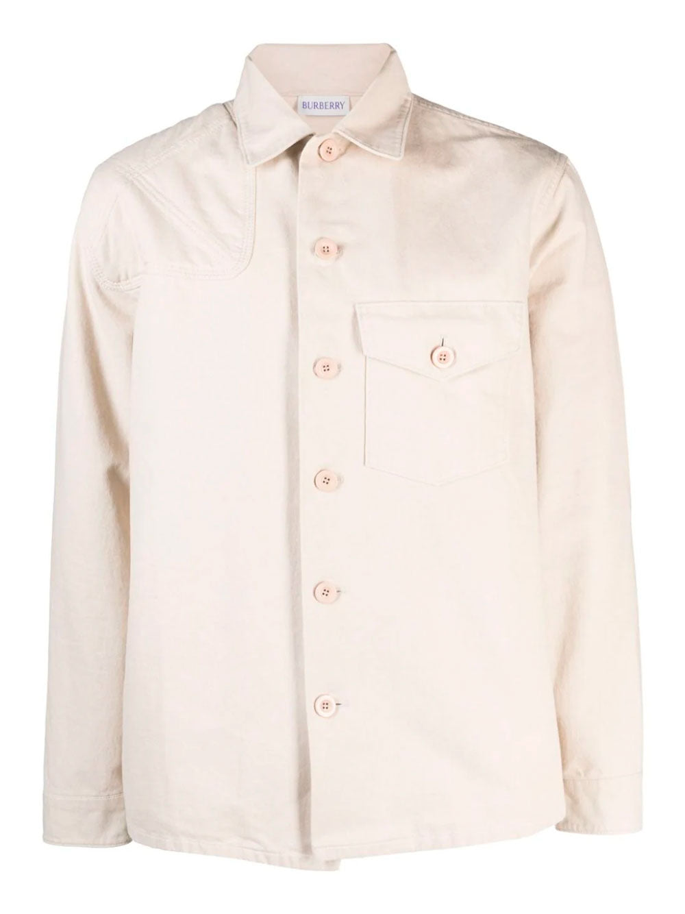 Pannelled cotton overshirt