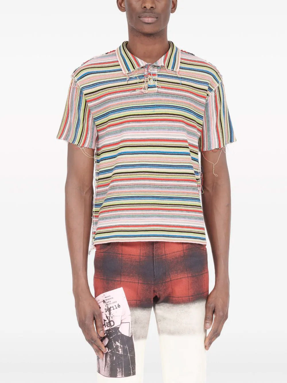 Striped polo shirt