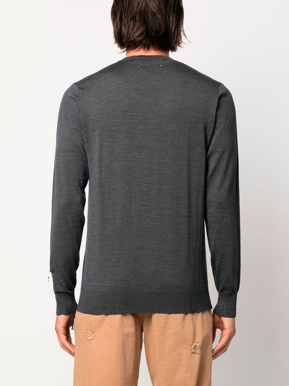 Ribbed-knit jumper