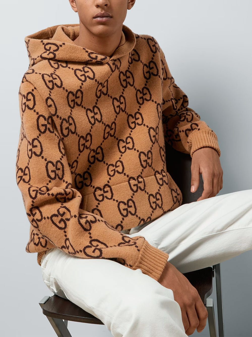 Hoodie jumper with GG