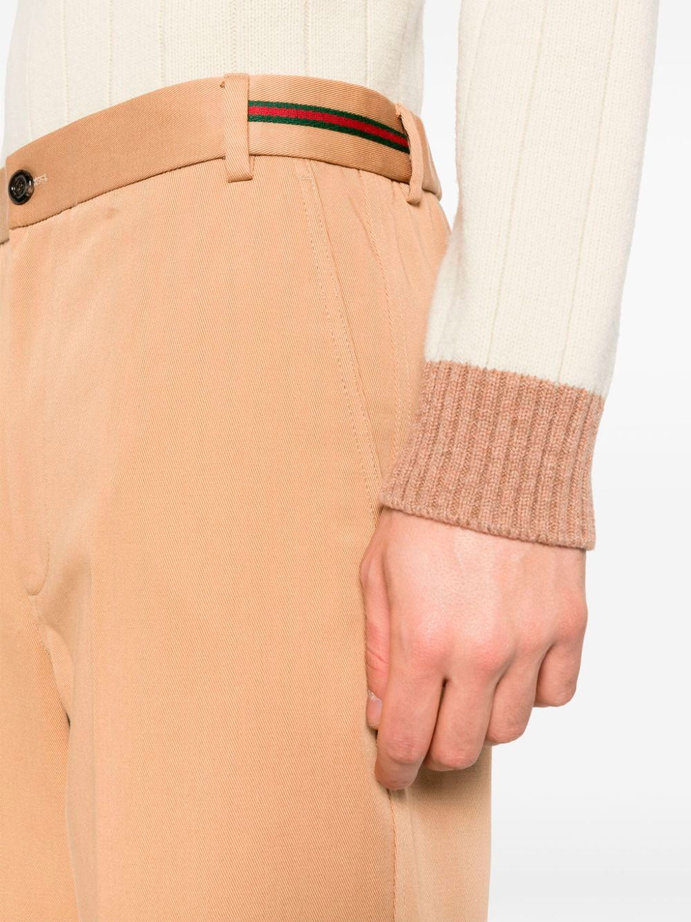 Web-detail trousers