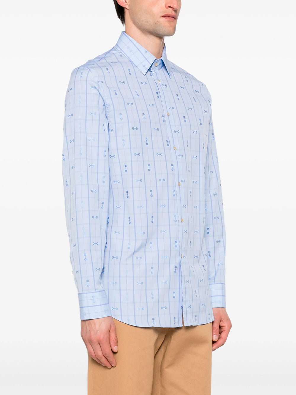 Camisa con detalle Horsebit