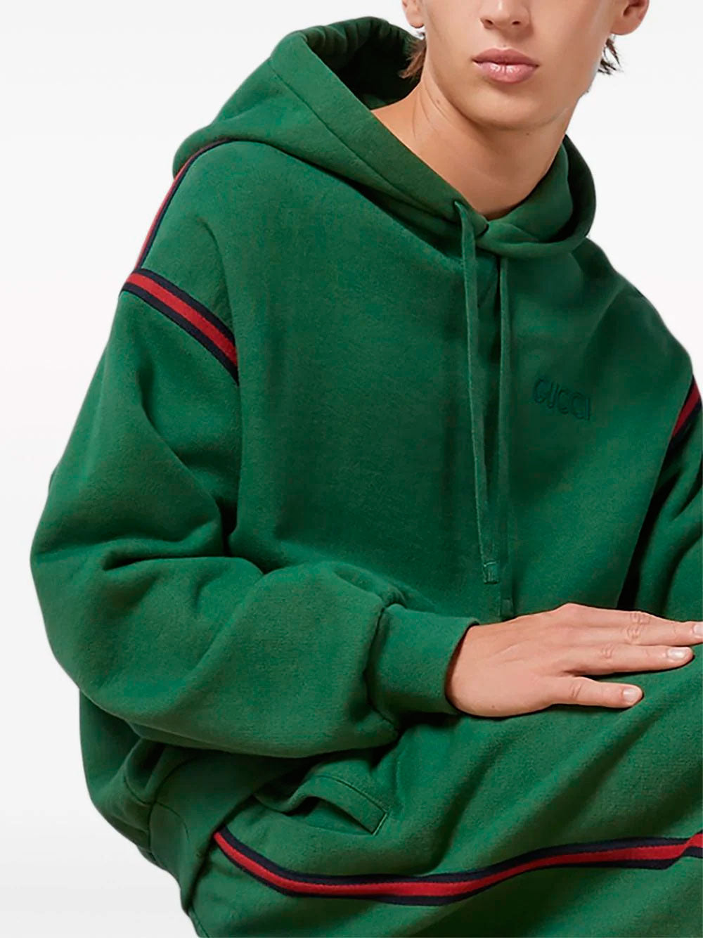 Logo-embroidered hoodie