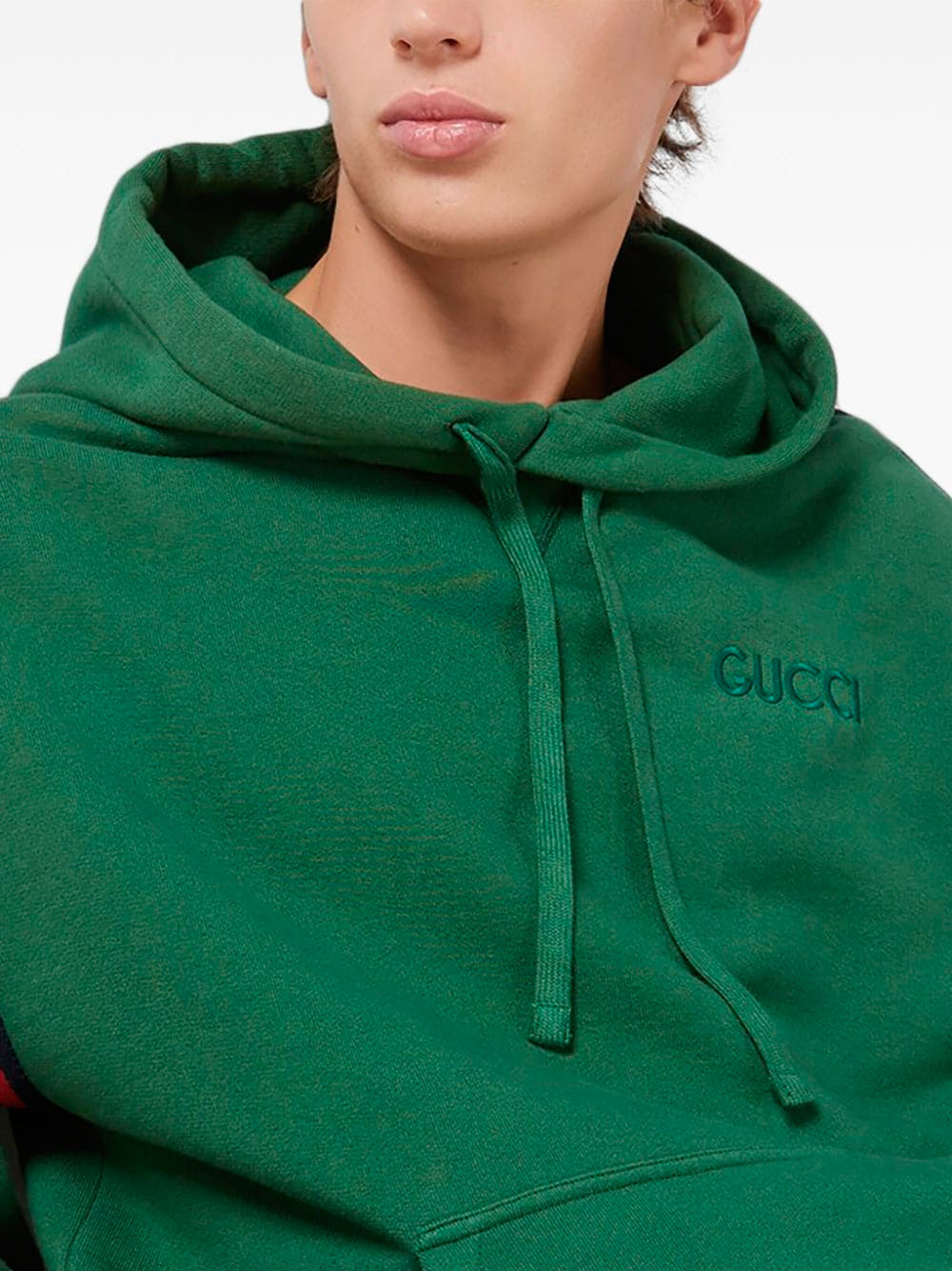 Logo-embroidered hoodie