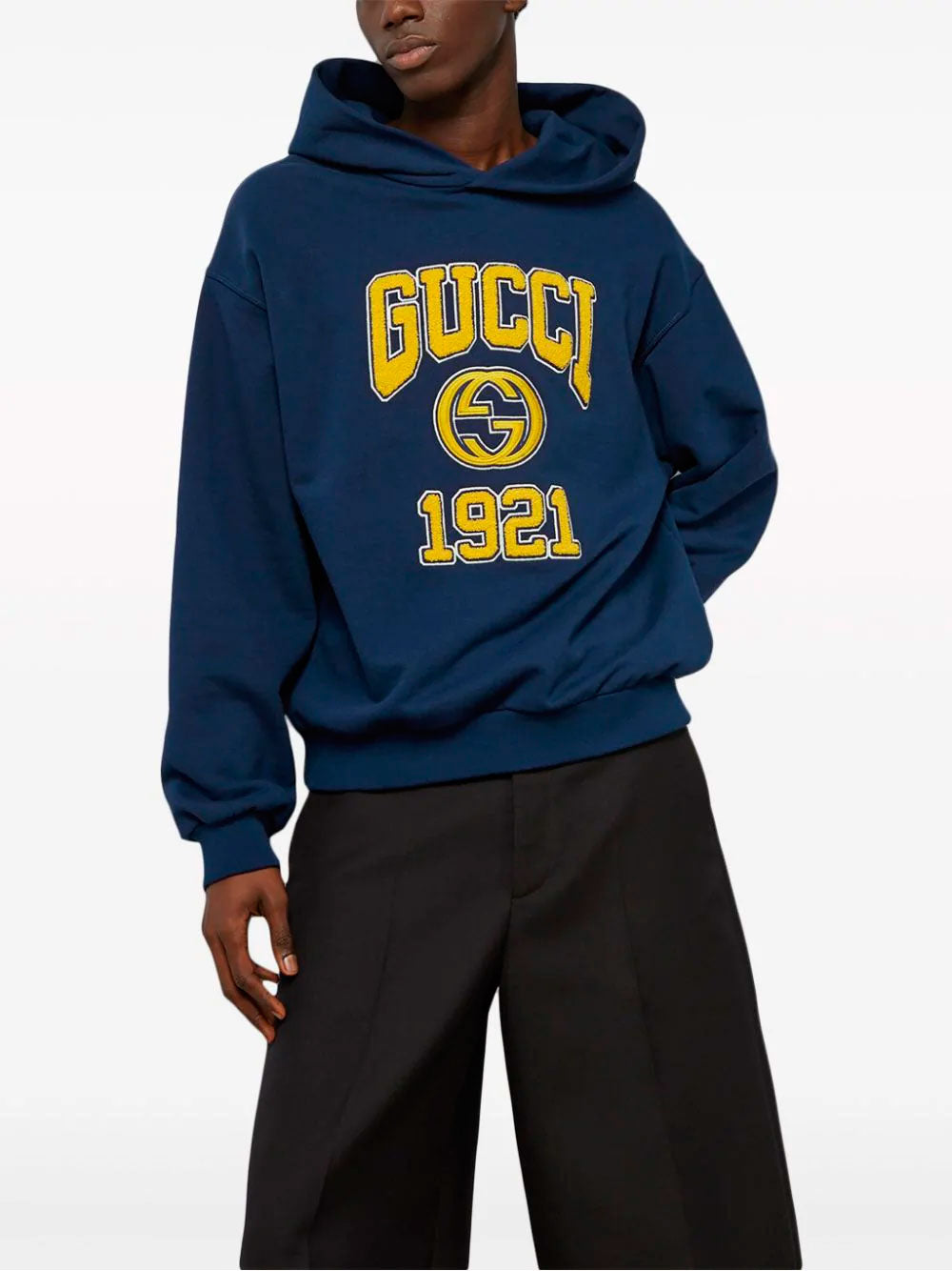 Logo-embroidered hoodie