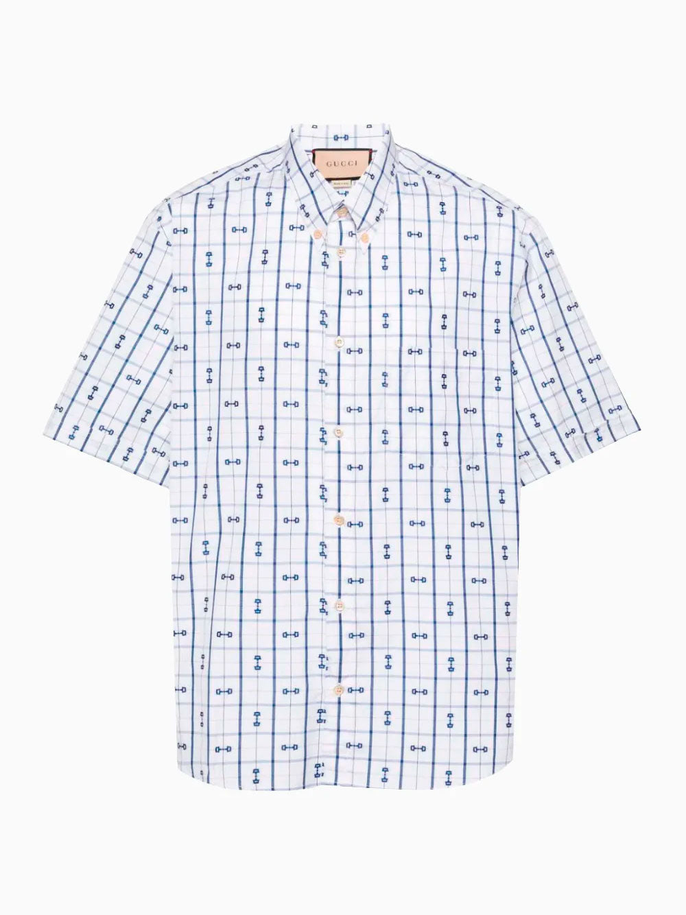 Horsebit-print shirt