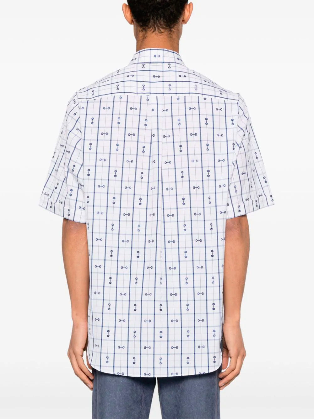 Horsebit-print shirt