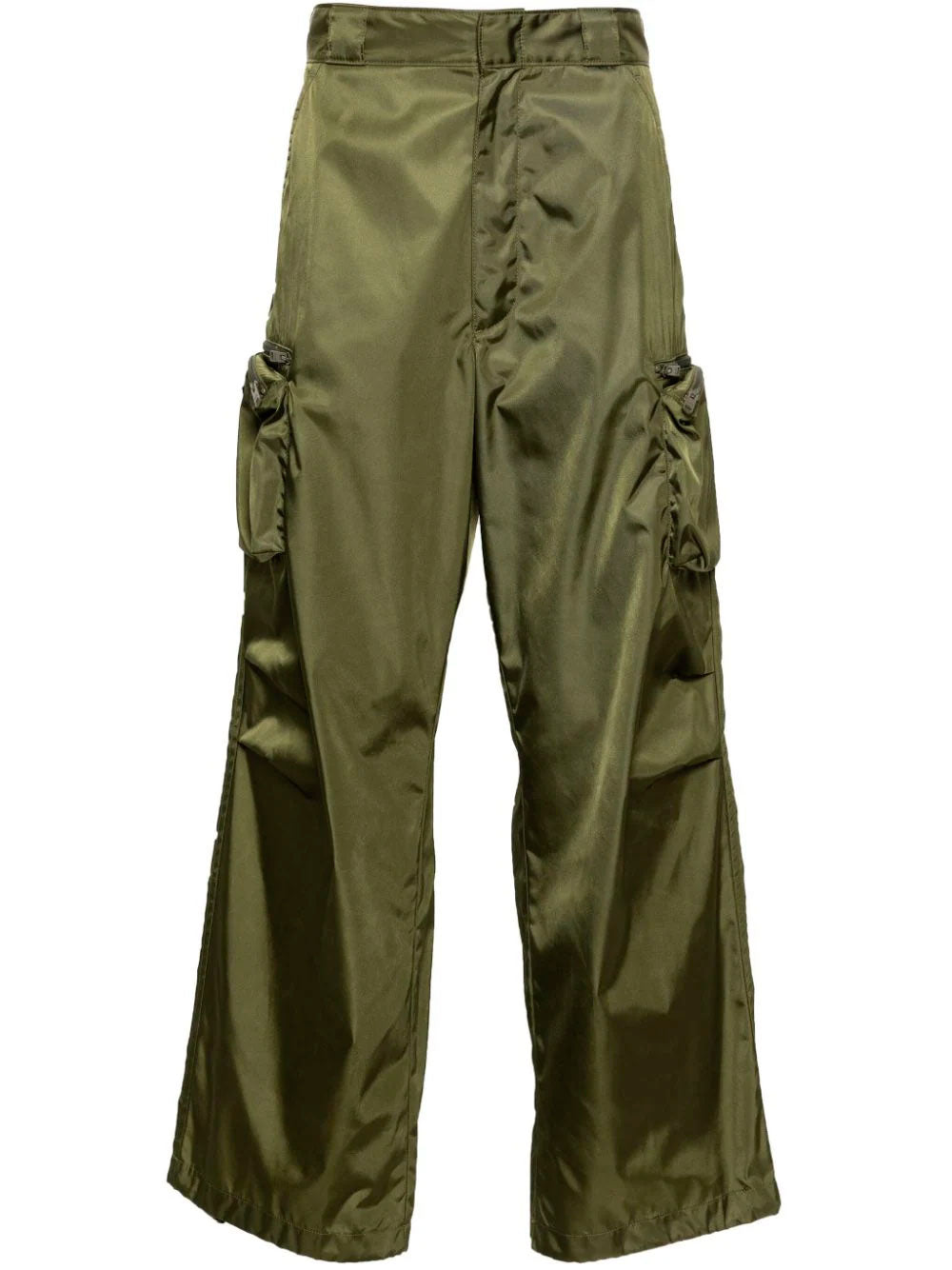 Wide-leg cargo trousers