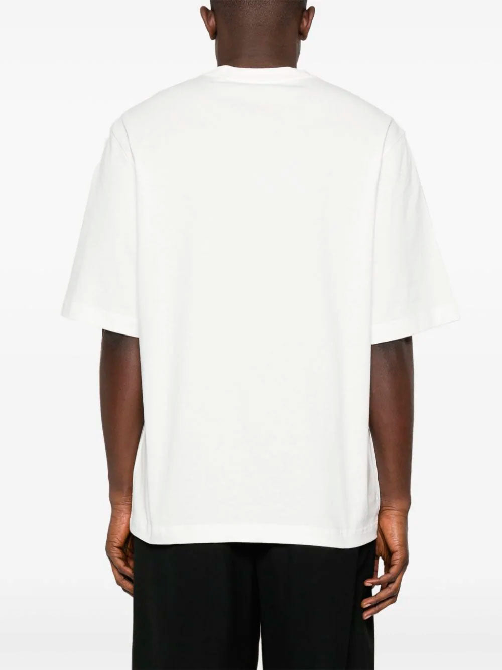 Camiseta con rosa flocada