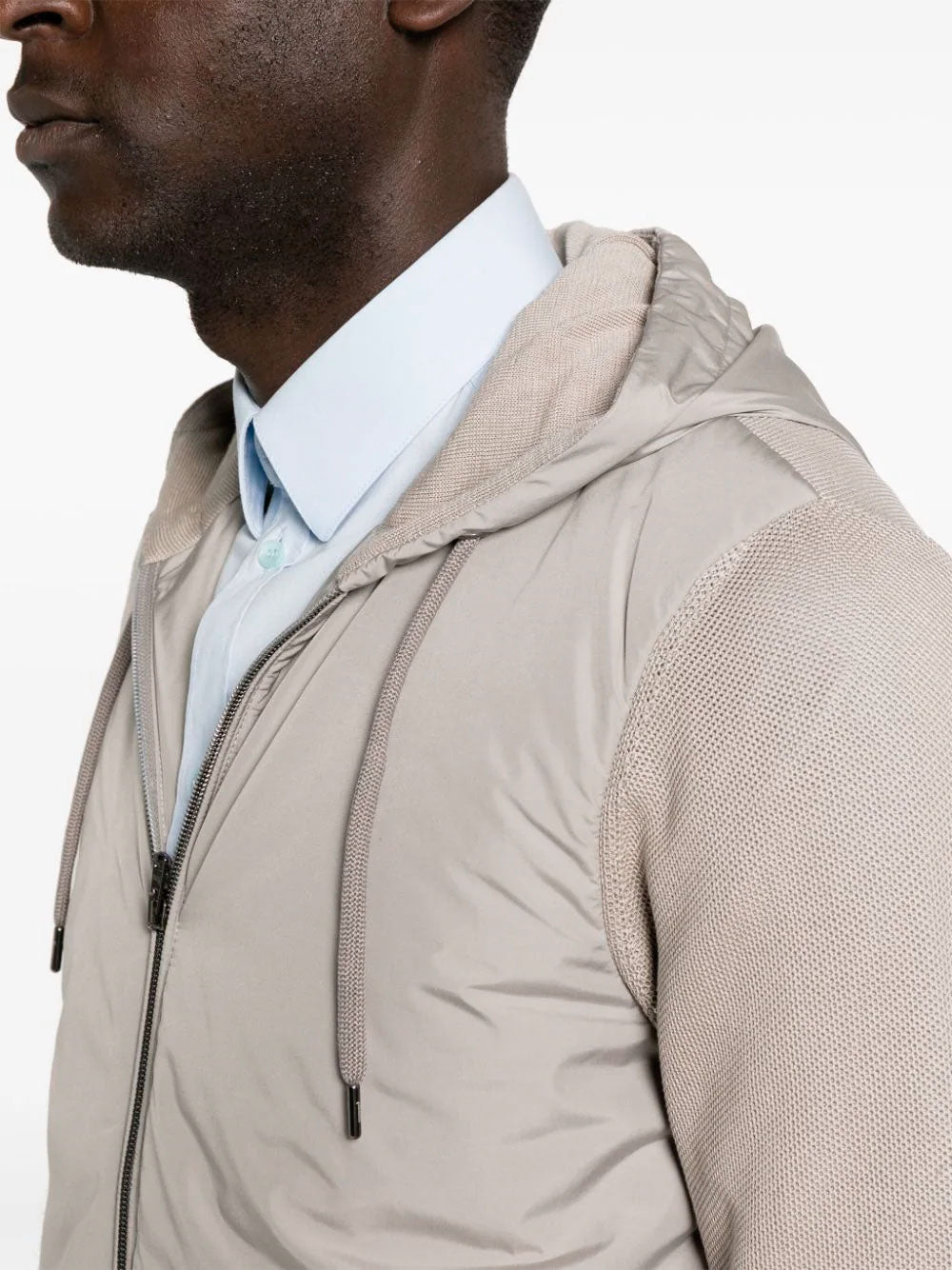 Contrast-panel jacket