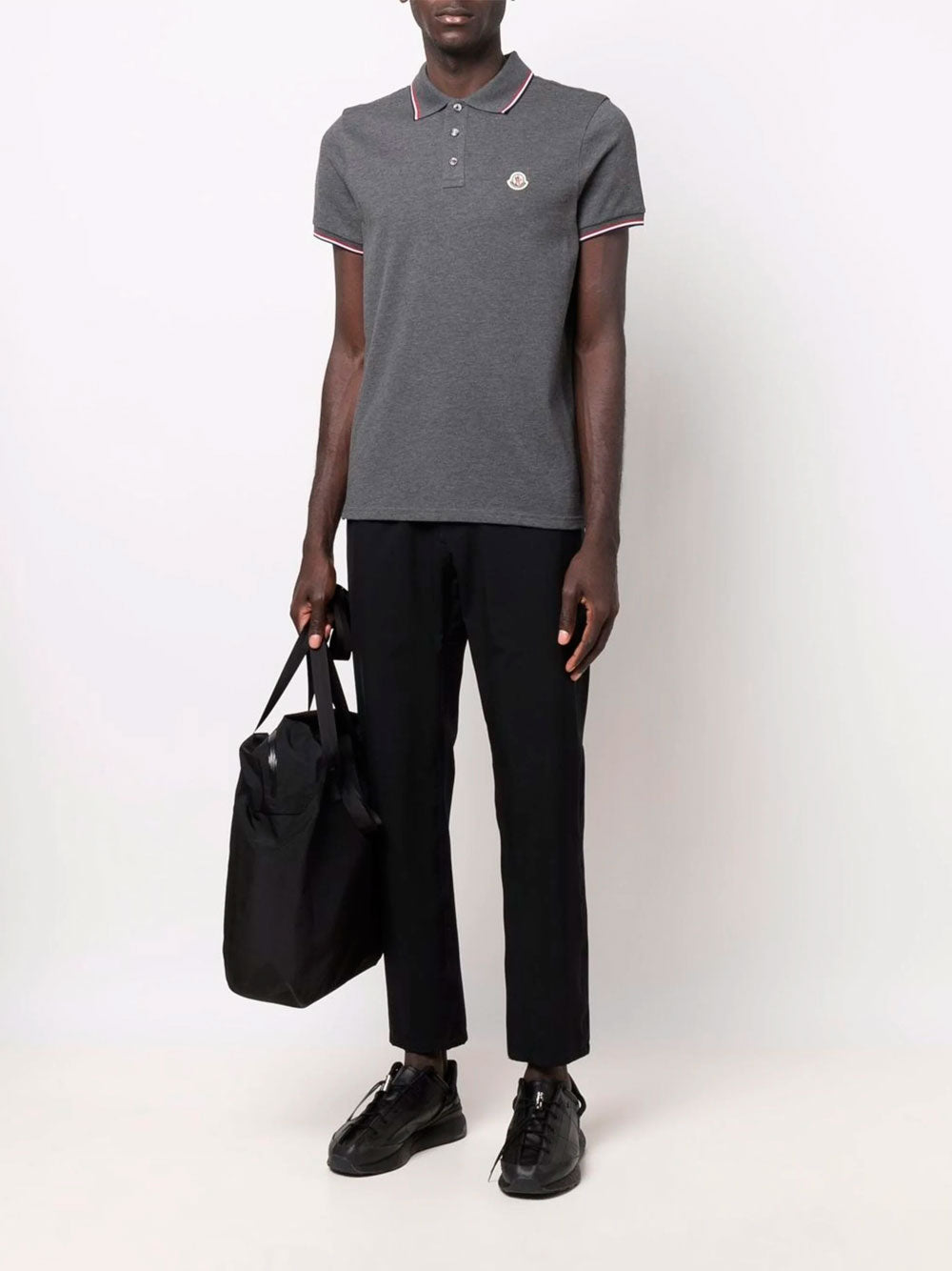 Logo-patch polo shirt