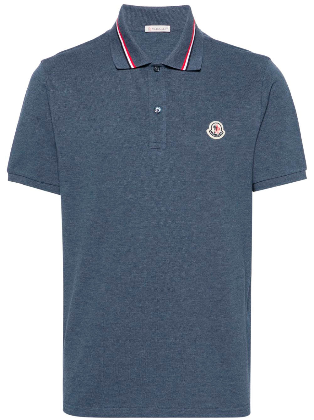 Logo-patch polo shirt