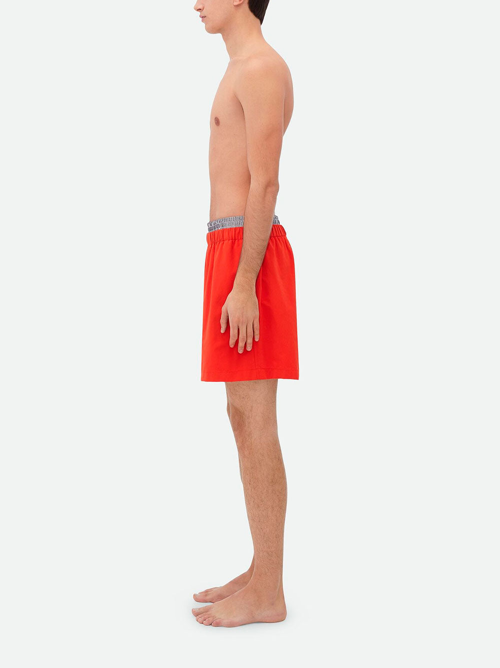 Contrasting piping swim shorts