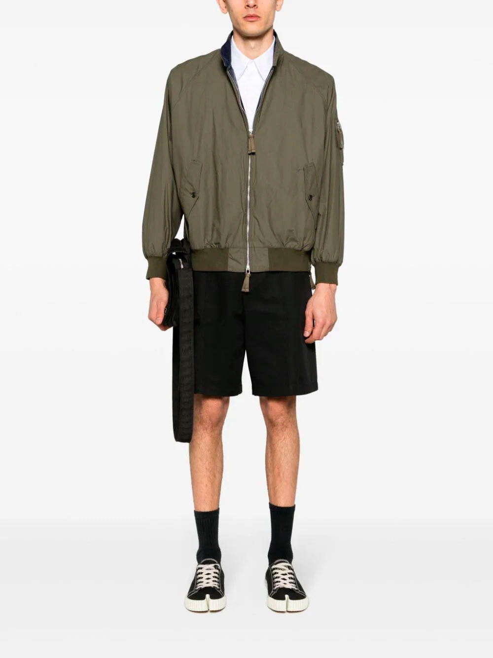 Zip-up bomber jacket