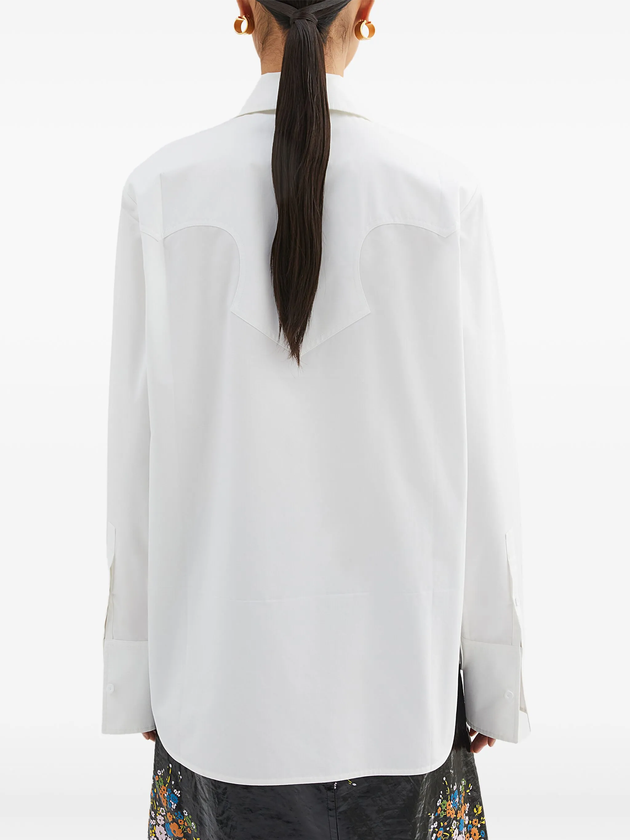 Tie-detail shirt