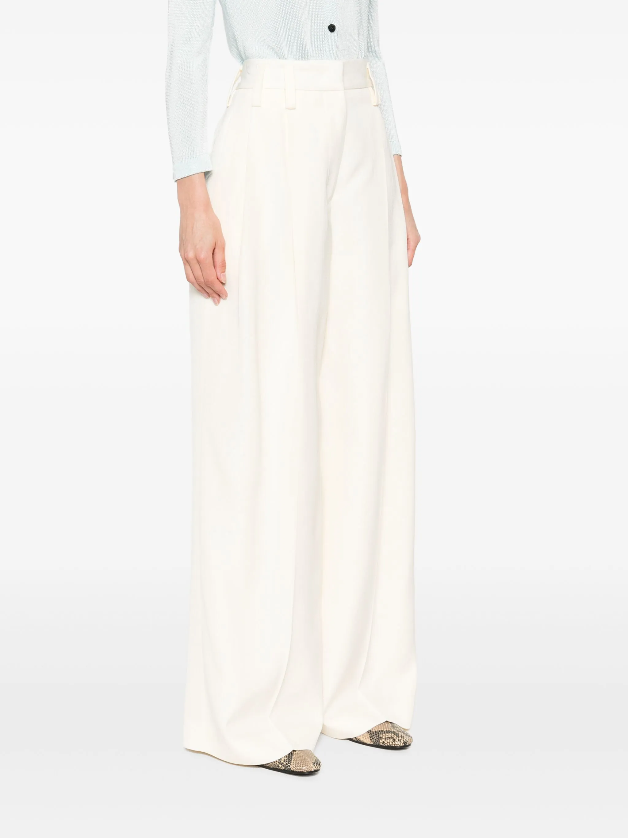 Pleated crease trousers