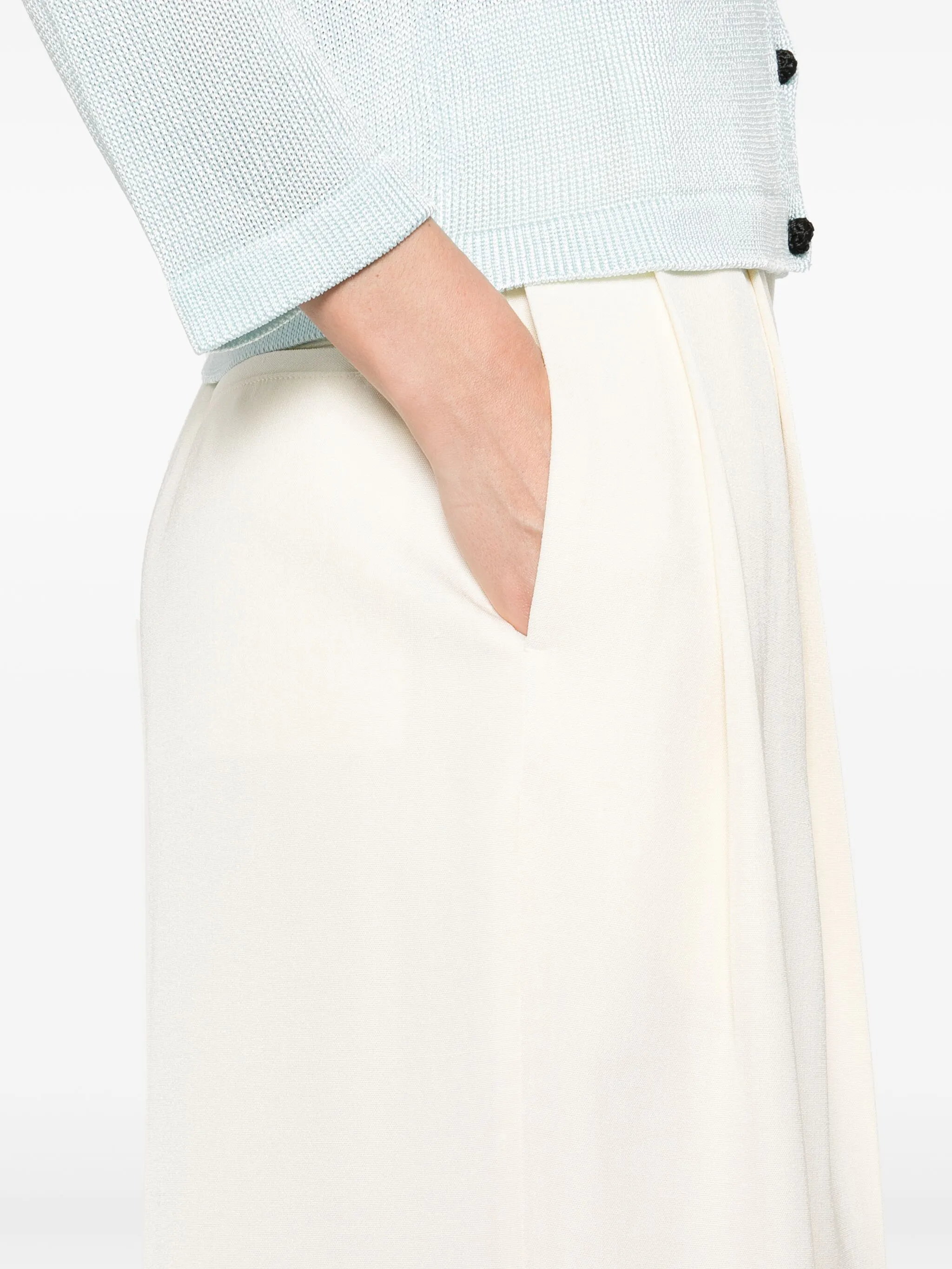 Pleated crease trousers