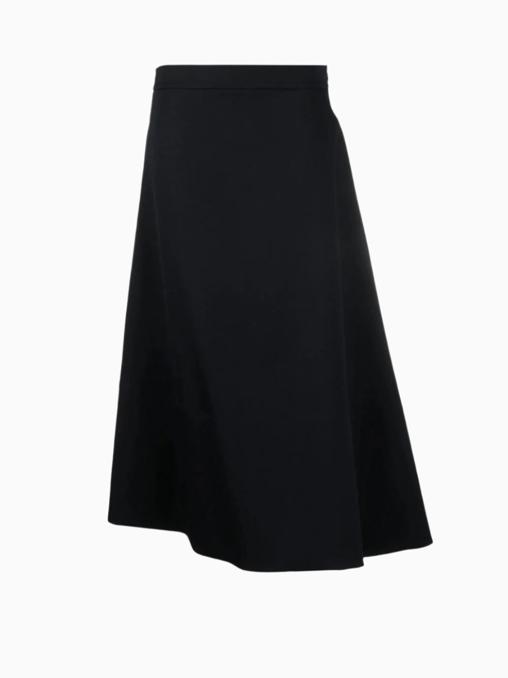 Asymmetric midi skirt