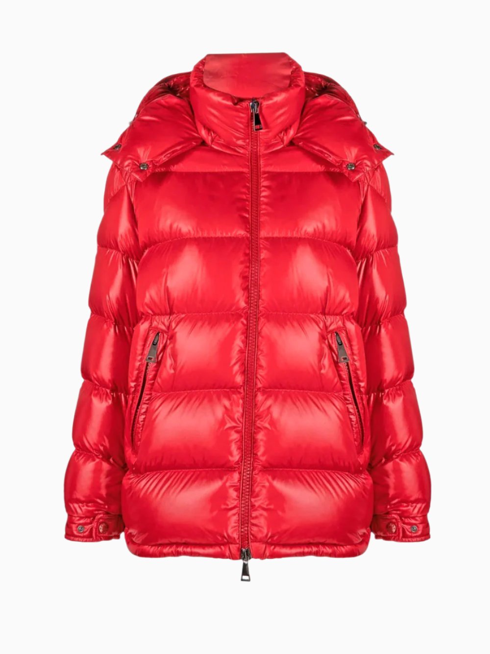 Moncler Maire Jacket Red Moncler Maire Hooded Puffer Jacket Red