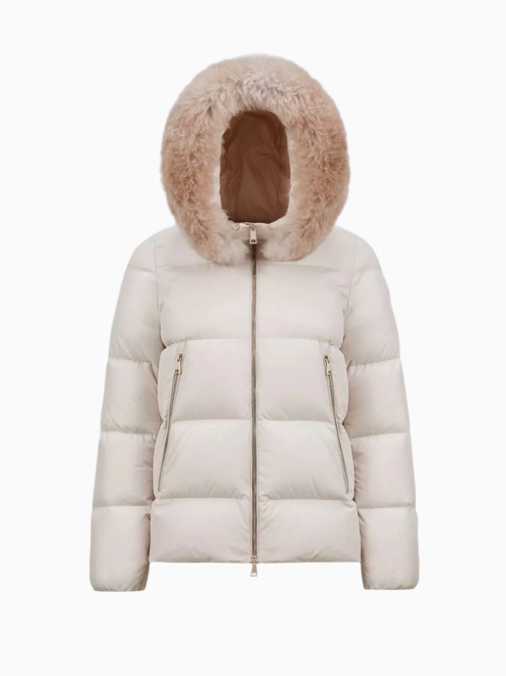Laichefur short down coat