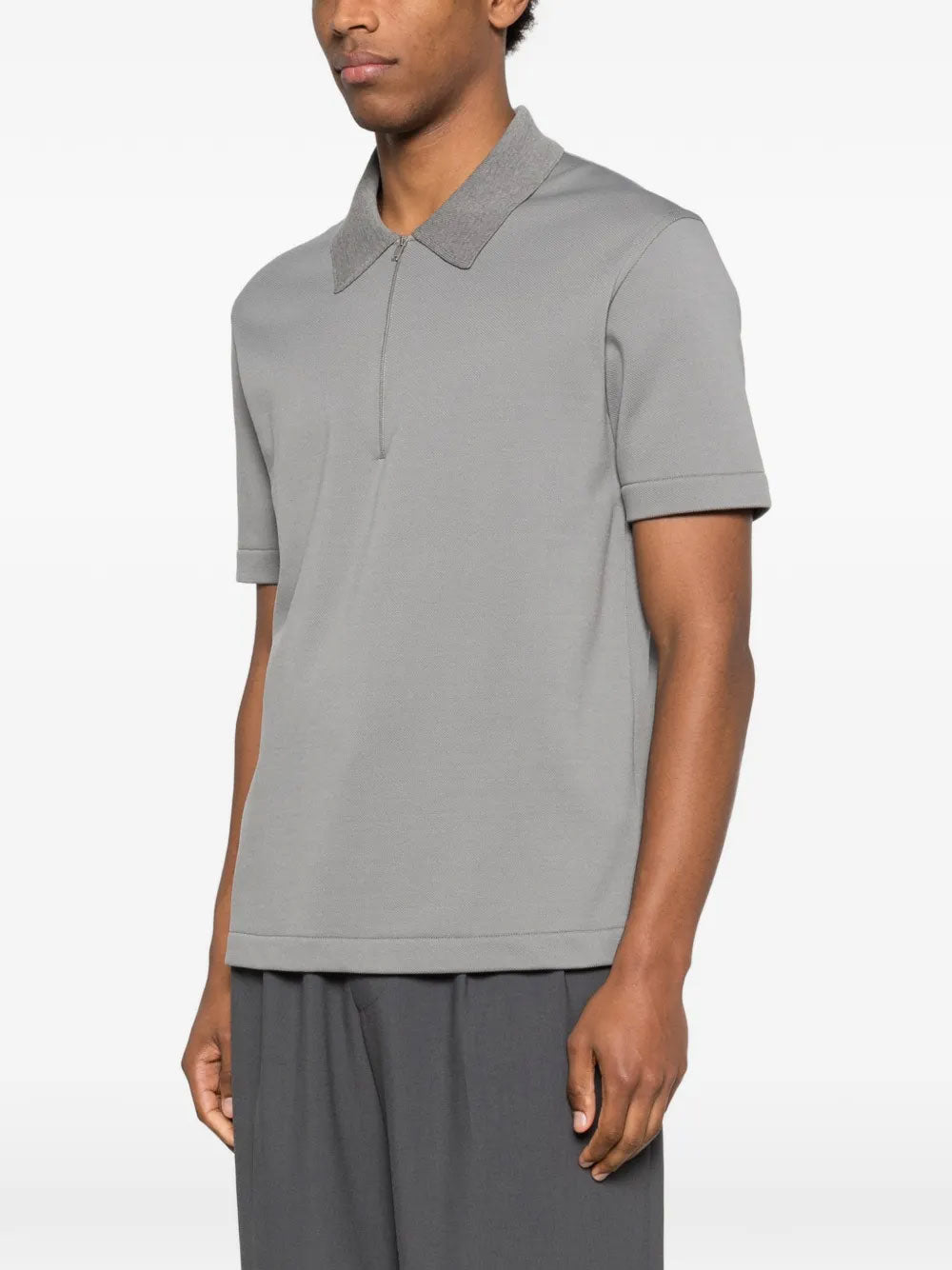 Half-zip polo shirt