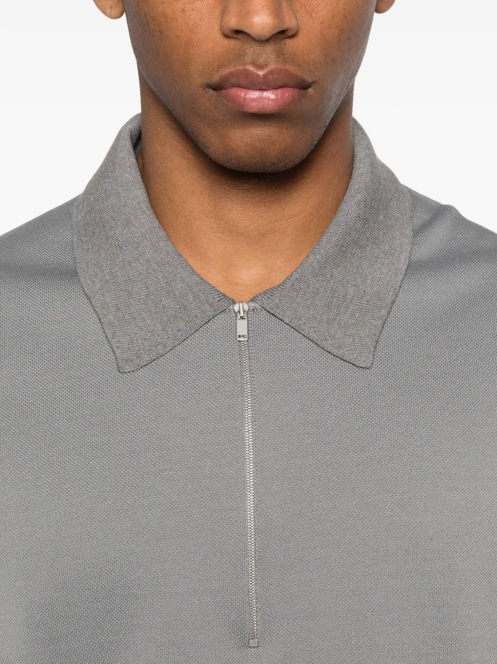 Half-zip polo shirt
