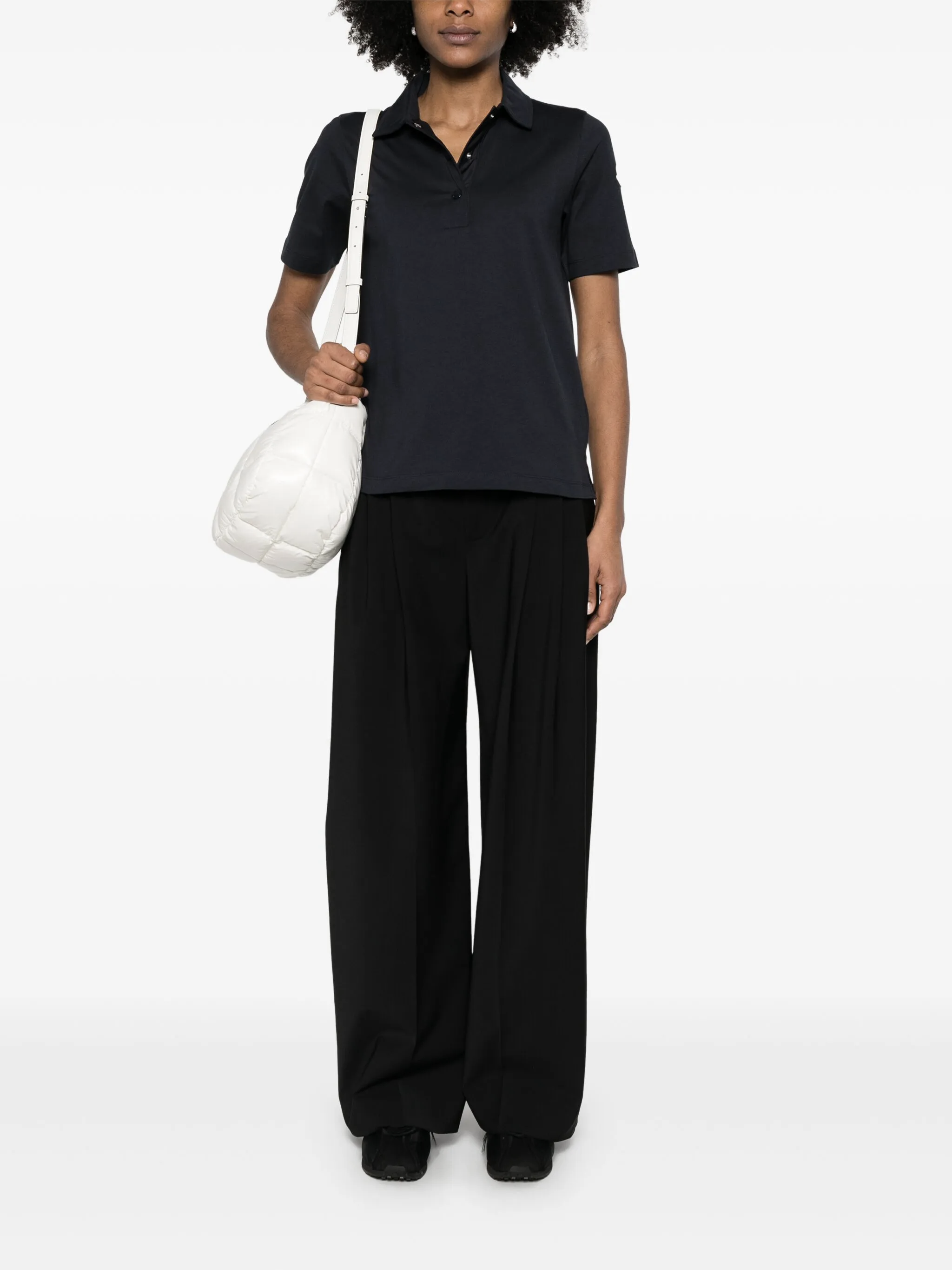 Logo-patch polo shirt