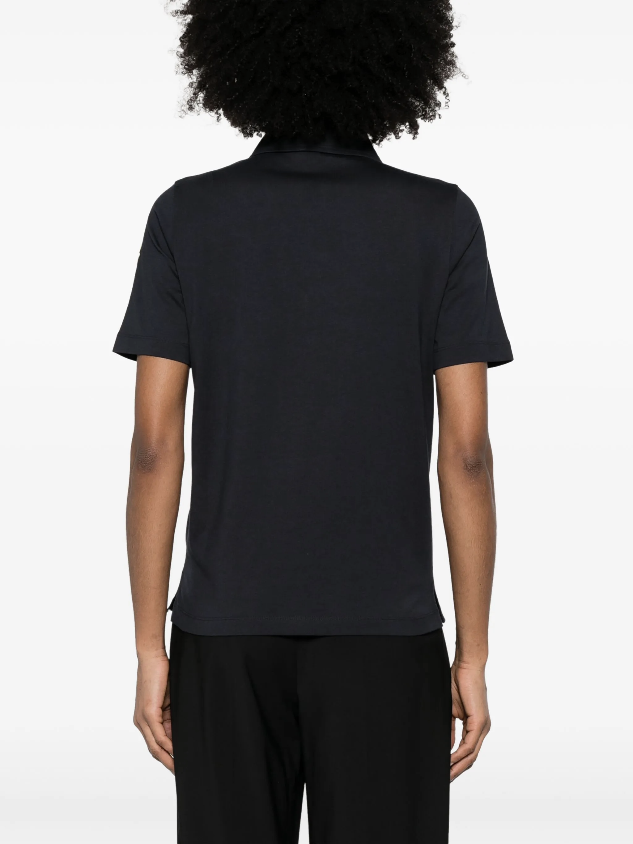 Logo-patch polo shirt