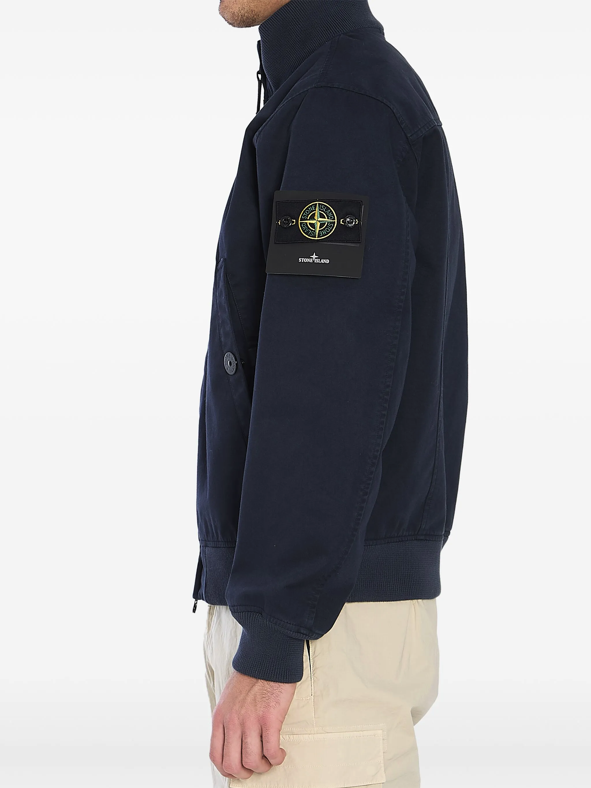 Compass-patch bomber jacket