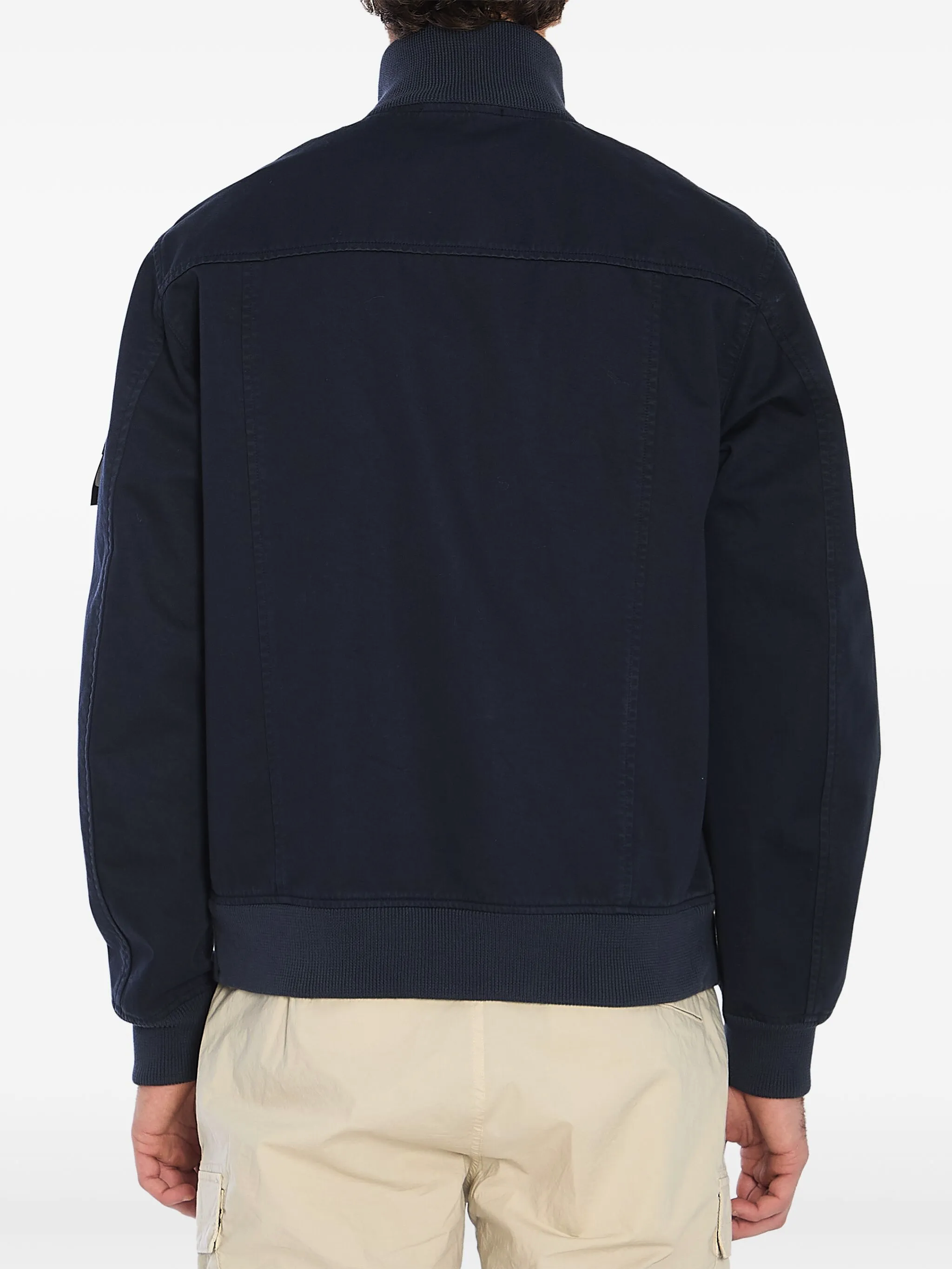 Compass-patch bomber jacket