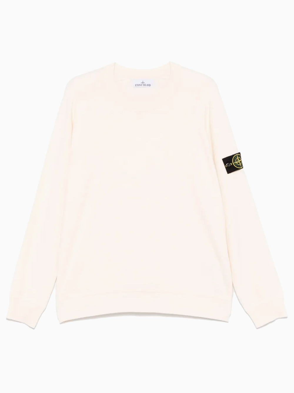 Wool Hooded Jumper Cream Stone Island Jumper STONE ISLAND Men's