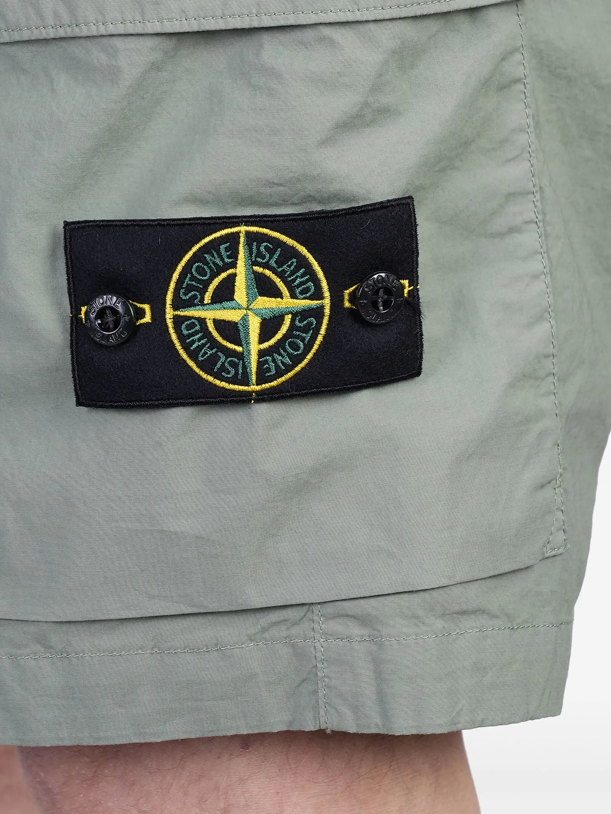 Compass-badge shorts