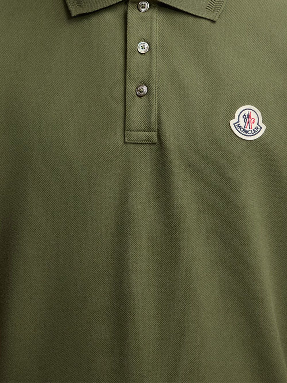 Logo patch polo shirt