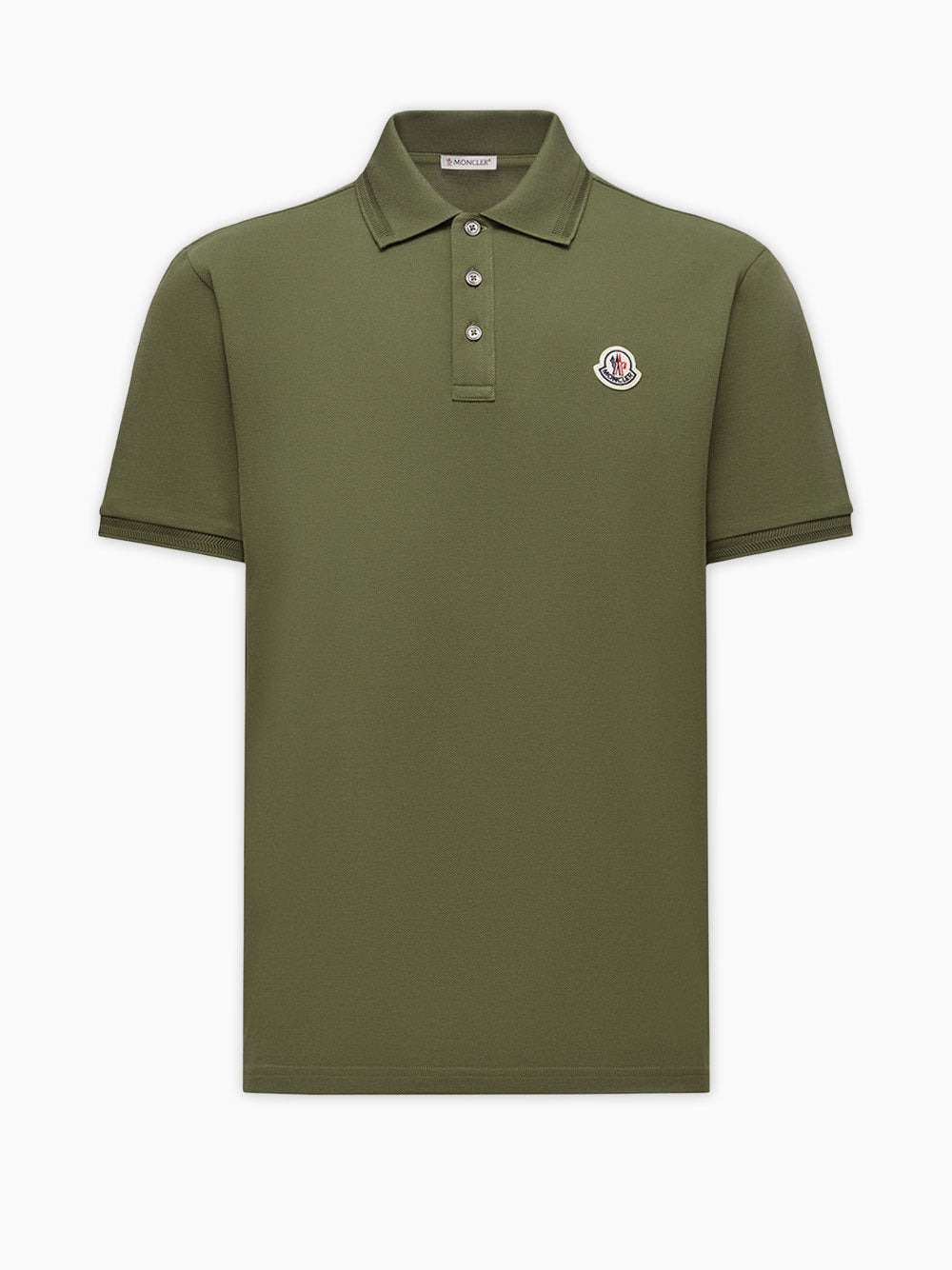Logo patch polo shirt