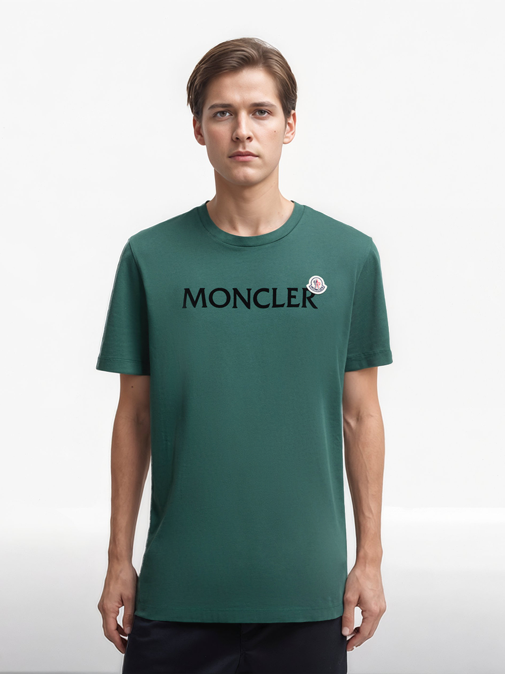 Flocked logo T-shirt