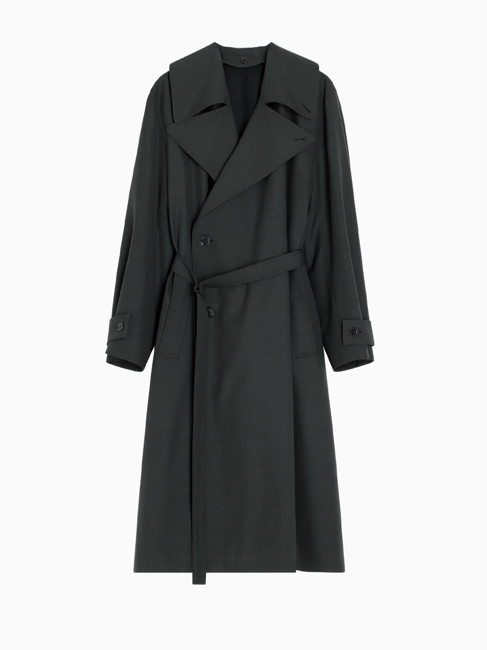 Trench de lana tropical