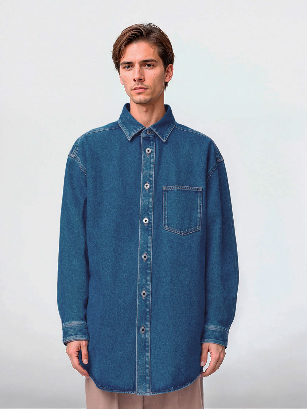 Denim overshirt