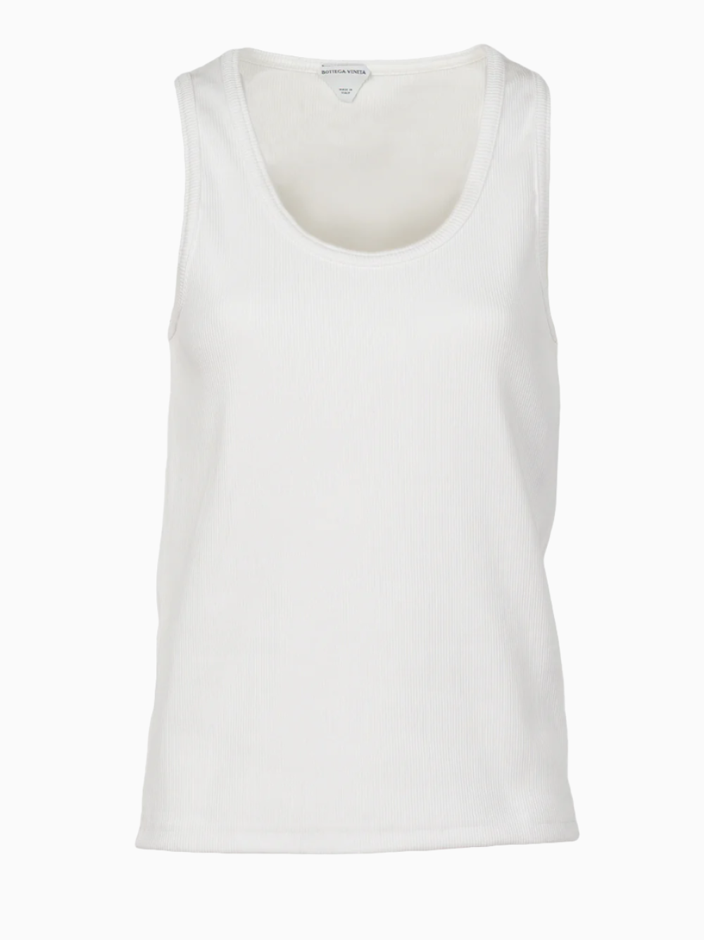 Stretch rib cotton tank top