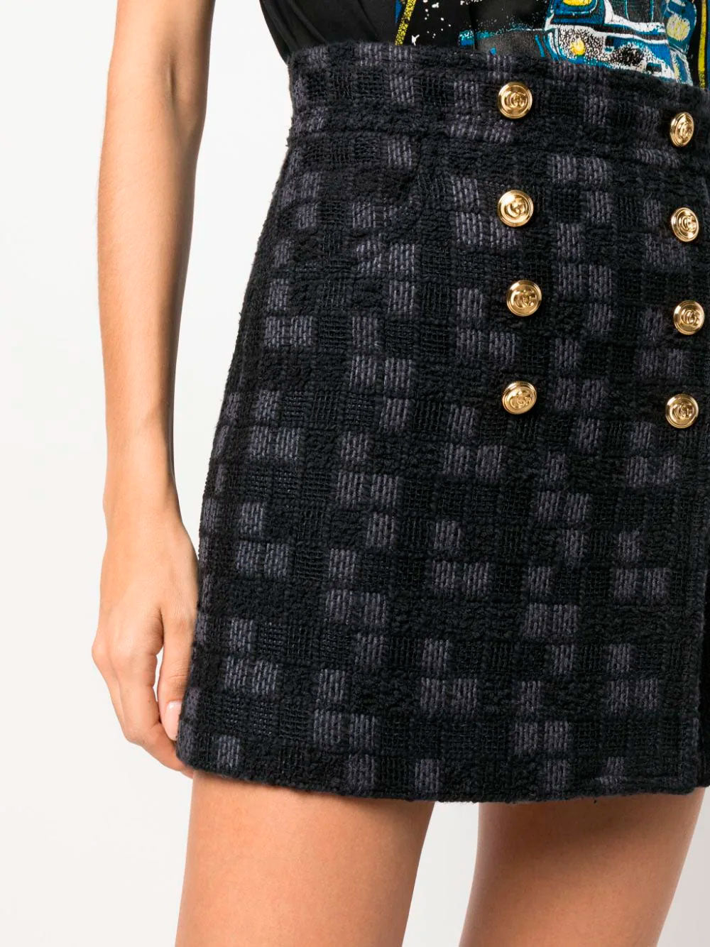 Tweed miniskirt