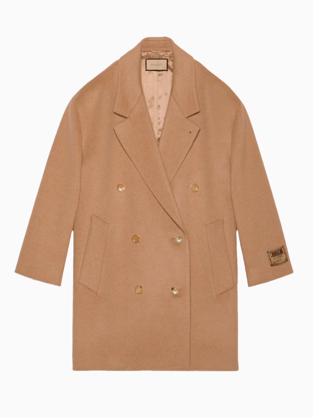 Gucci double breasted coat clearance