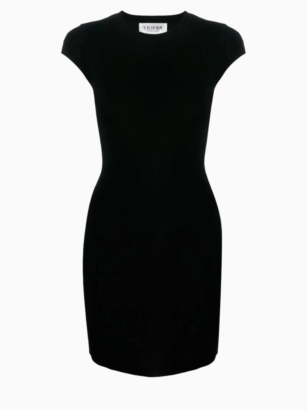 Round-neck short-sleeve minidress | Victoria Beckham